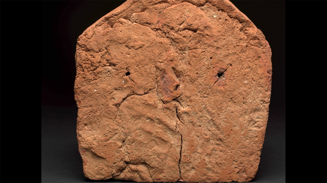 Ein 4000 Jahre alter Handabdruck auf einem Seelenhaus