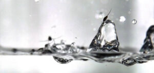 Bewegungen von Wasserläufern beim Einschlag von Regentropfen