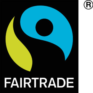 Das Fairtrade-Siegel.