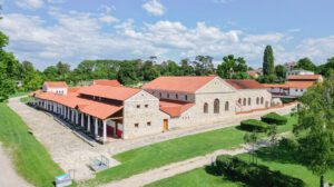 Luftaufnahme der Römerstadt Carnuntum