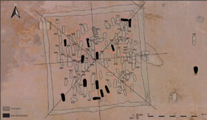 Plan der Nekropole aus der mittleren La Tène-Zeit