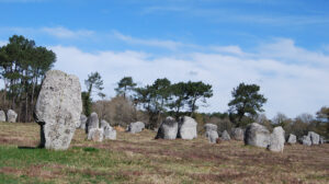Foto der Steinanordnung von Carnac
