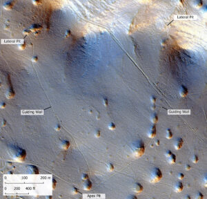 LiDAR-Aufnahme einer der entdeckten Jagdfallen in Südeuropa