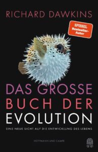 Buchcover mit Titel, Autor, Pufferfisch und einem roten Label 