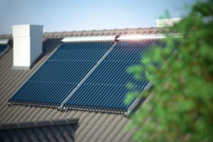Solarpanel auf Dach