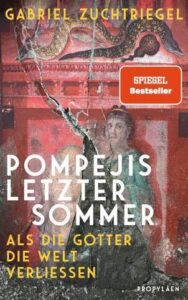 Buchcover mit Titel, Autor, einem Wandbild mit Schlange, einer zerbrochenen Wand und einer Frau.