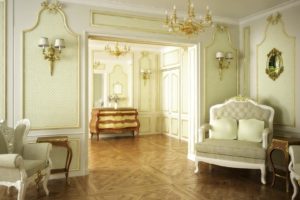 Barock eingerichtete Zimmer