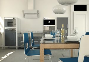 Modern eingerichtetes Zimmer