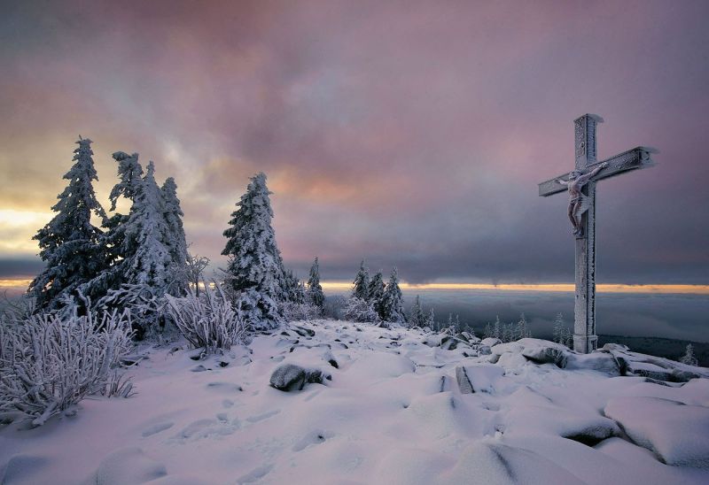 Der Bayerische Wald im Winter. (Bild © Kilian Schönberger/ aus Grenzenlose Wildnis)