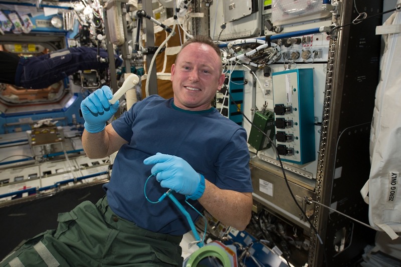 Ein auf der ISS gedruckter Radschlüssel. Foto: NASA