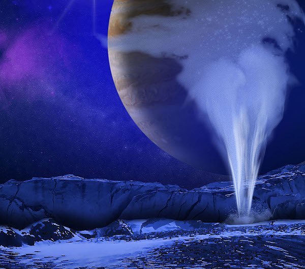 Spuckt der Jupitermond Europa Wasser?