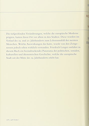 Metropolen der Moderne – Eine europäische Stadtgeschichte seit 1850