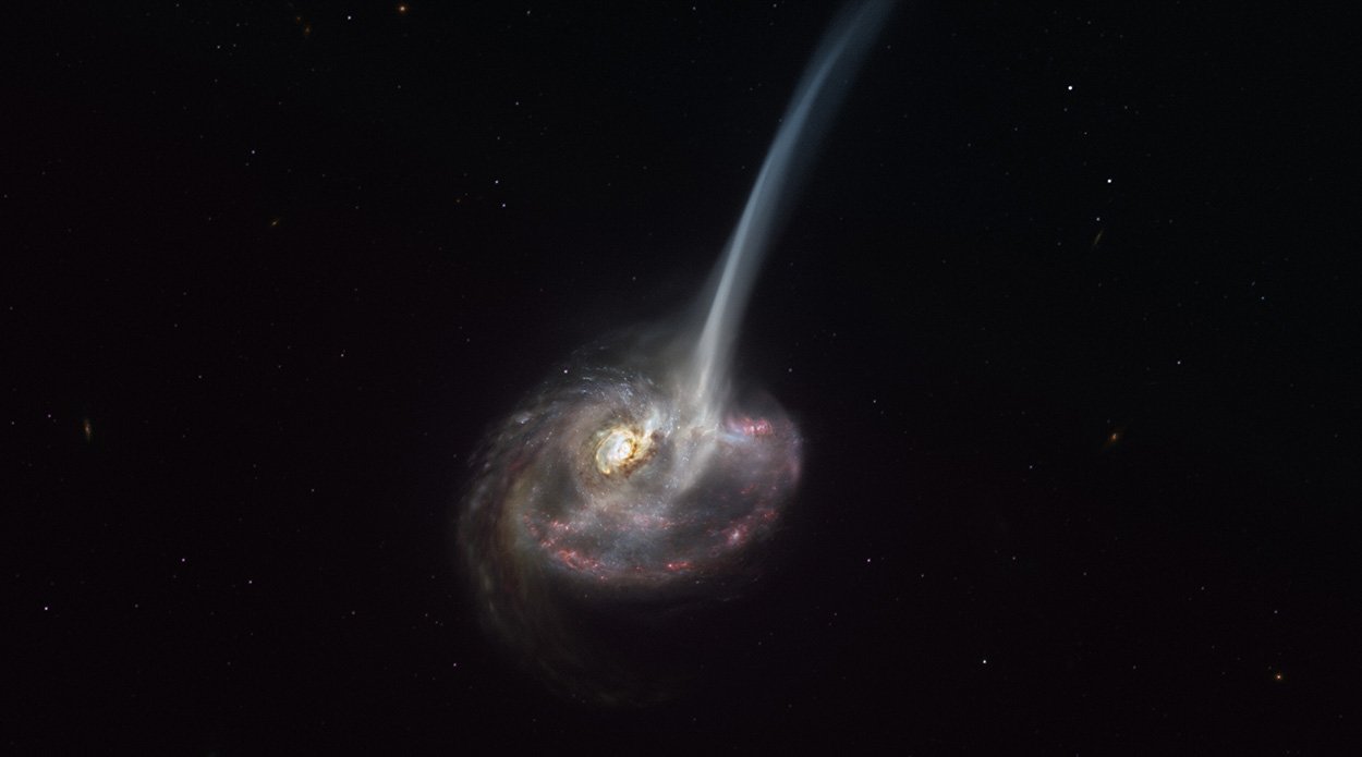 Kollision lässt Galaxie erlöschen