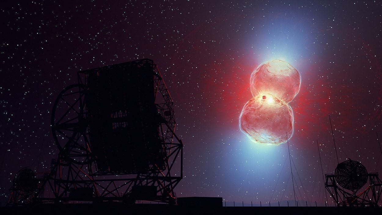 Gammalicht von einer Nova