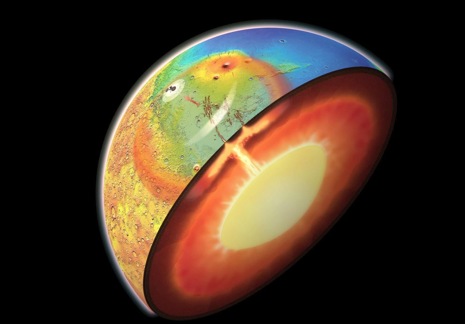 Mars: Heißer Druck aus der Tiefe